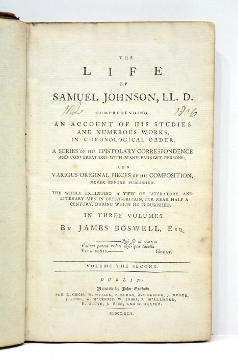 The life of Samuel Johnson, LL. D. Comprehending an account …