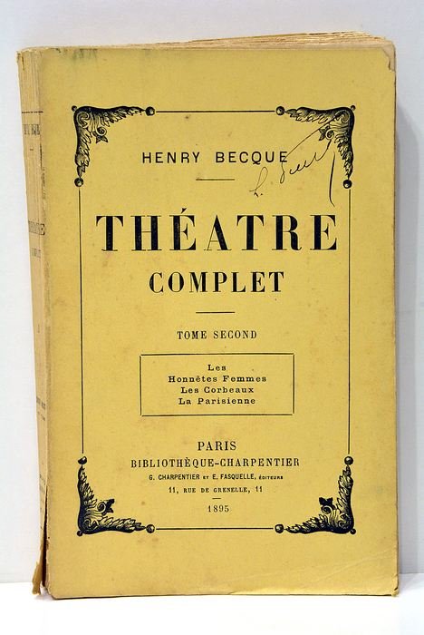 Théâtre complet. Tome Second.