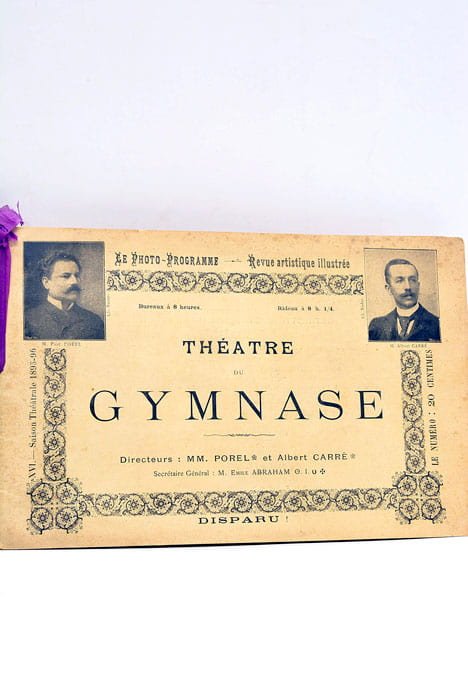 THEATRE du Gymnase. Disparu ! Comédie en 3 actes de …