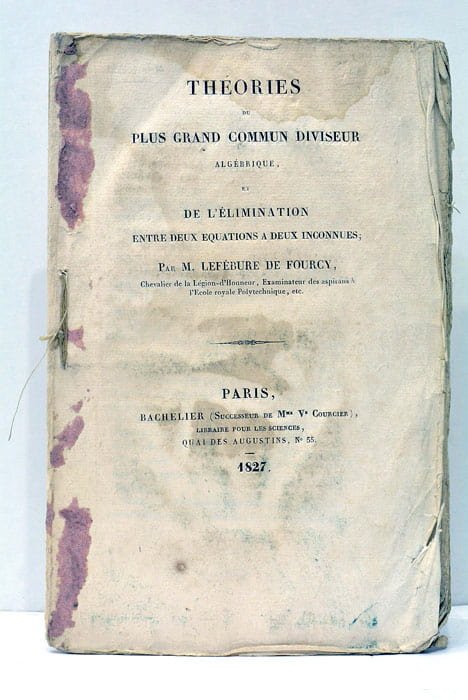 Théories du plus grand commun diviseur algébrique et de l'Elimination …