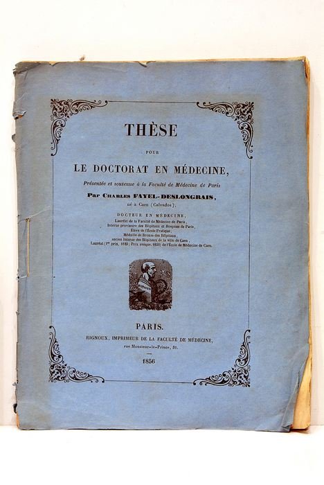 Thèse pour le doctorat en médecine, présentée et soutenu le …