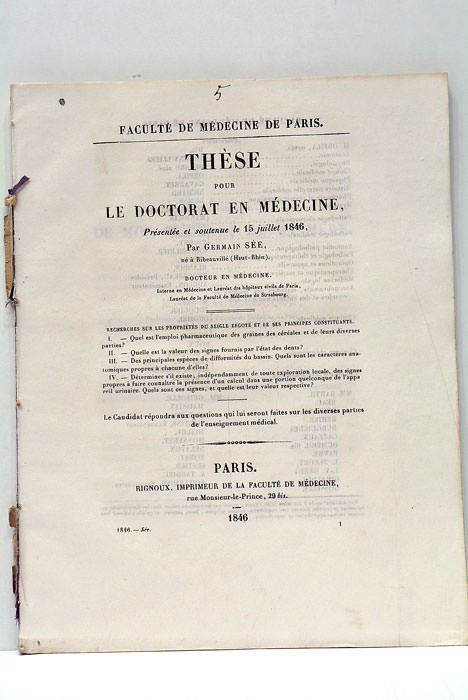 Thèse pour le Doctorat en Médecine présentée et soutenue le …