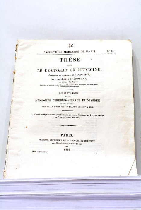 Thèse pour le Doctorat en Médecine, présentée et soutenue le …