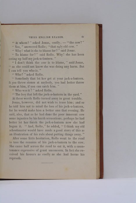 Third English Reader. Troisième livre de lectures anglaises. (Classe de …