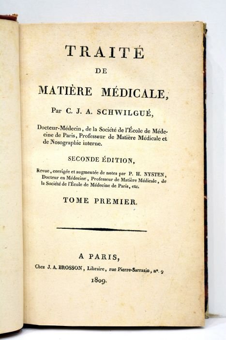 Traité de matière médicale. Seconde édition revue, corrigée et augmentée …