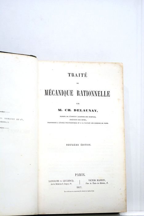 Traité de mécanique rationnelle. Deuxième édition.