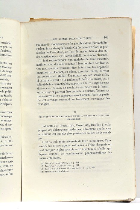 Traité de Thérapeutique de la Coxalgie. Avec figures intercalées dans …