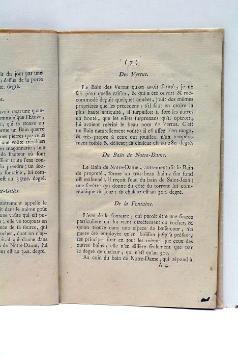 Traité des Eaux Minérales de Digne.