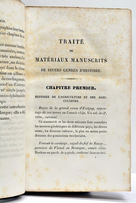 Traité des matériaux manuscrits de divers genres d'histoire.