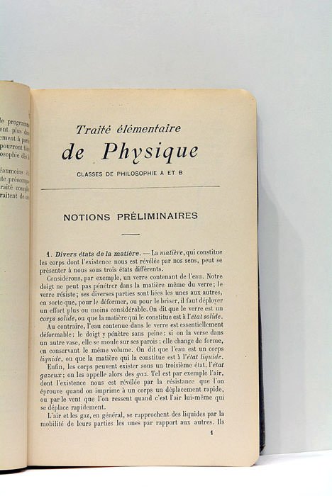 Traité élémentaire de physique. Rédigé conformément au programme de 1912. …
