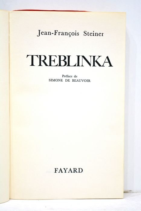 Treblinka. Préface de Simone de Beauvoir.