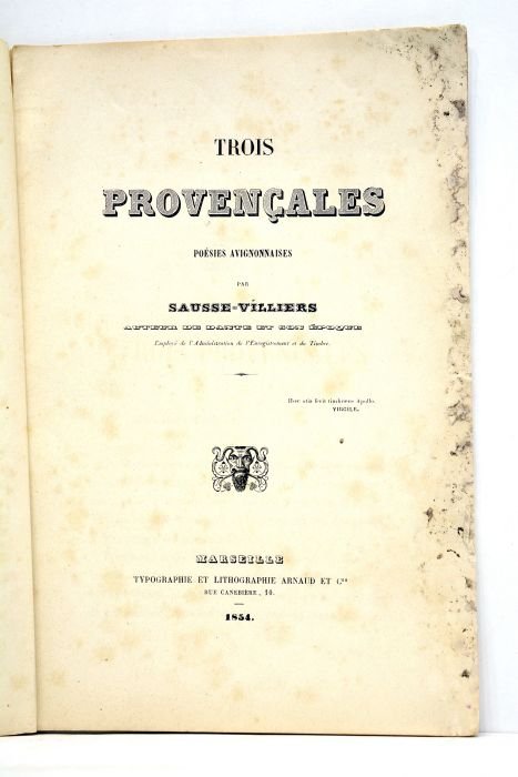 Trois provençales. Poésies avignonnaises.