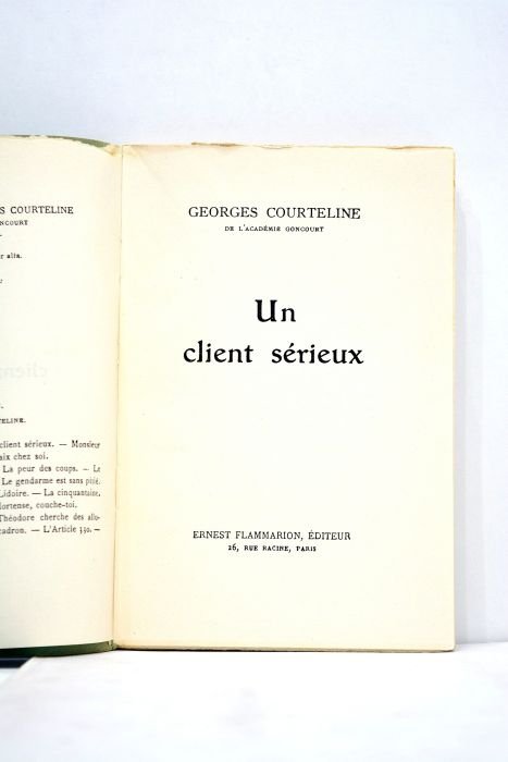 Un client sérieux.