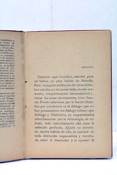 Una Primera lección de Filosofía.