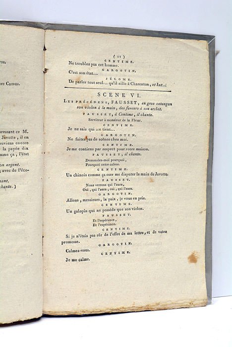 Une Demi-heure au Cabaret, Scènes épisodiques en prose.