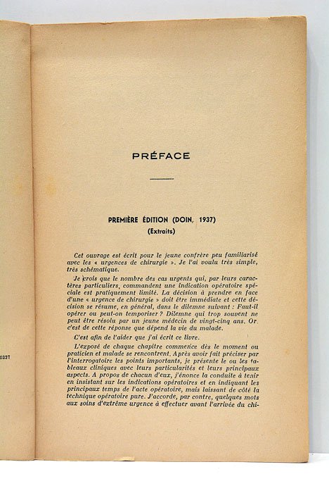 Urgences de Chirurgie. Tableaux cliniques et conduite à tenir. Deuxième …