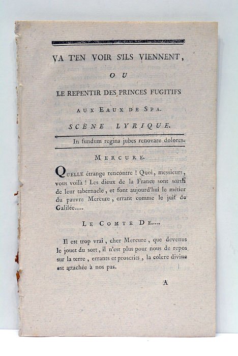 VA T'EN VOIR S'ILS VIENNENT, ou le repentir des Princes …