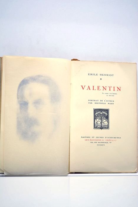 Valentin. Portrait de l'auteur par Berthold Mahn.