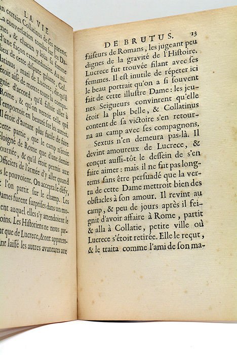 VIE DE BRUTUS (La). A Madame de G***.