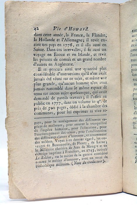 Vie de Jean Howard, célèbre philanthrope anglais ou caractère et …