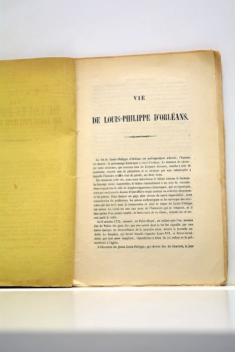 Vie de Louis-Philippe. Publié par la Mode.