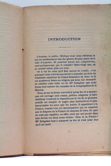 VIE ET APOSTOLAT de Monseigneur Louis-Gabriel Delaplace Evêque titulaire d'Andrinople, …