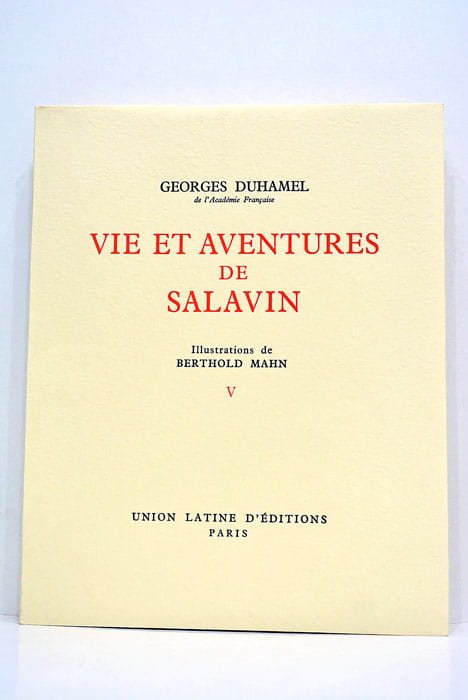 Vie et aventures de Salavin.