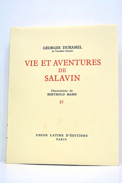 Vie et aventures de Salavin.