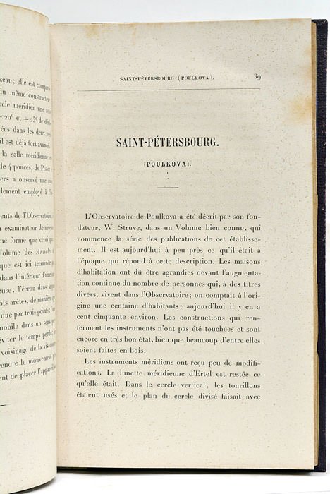 Visite à divers Observatoires d'Europe. Notes de Voyage.