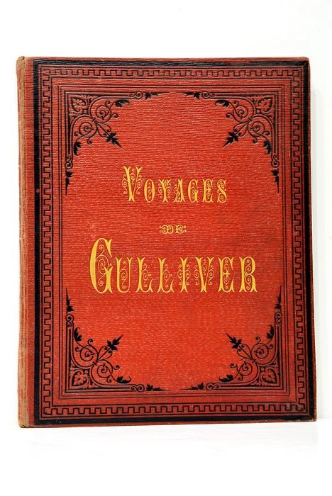 Voyages de Gulliver. Abrégé par Jules Rostaing. Ouvrage illustré de …