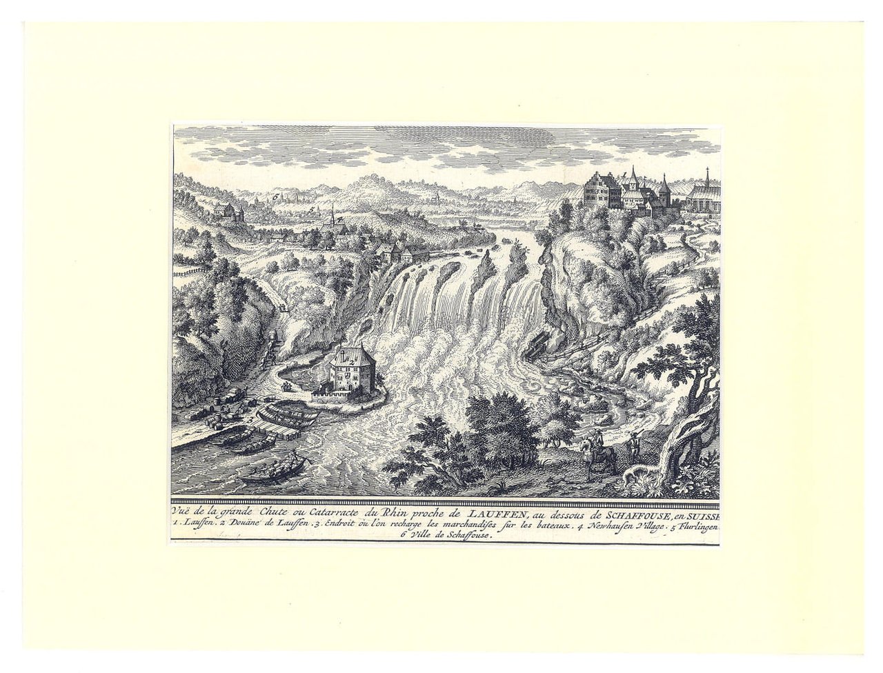 Vue du XVIIe de la grande chute ou cataracte du …