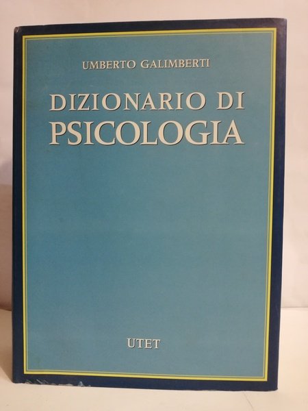 DIZIONARIO DI PSICOLOGIA.