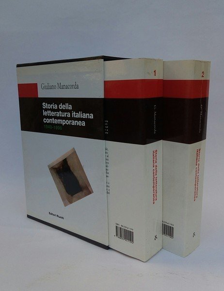 STORIA DELLA LETTERATURA ITALIANA CONTEMPORANEA 1940-1996.