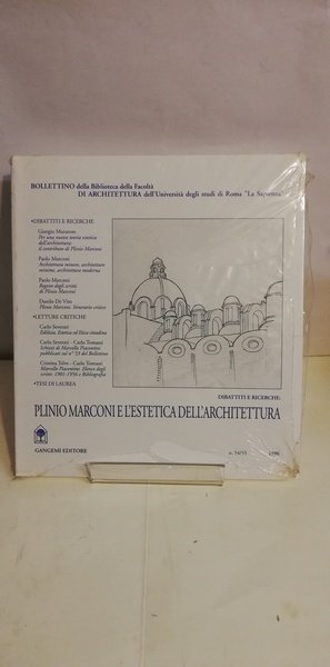 PLINIO MARCONI E L'ESTETICA DELL'ARCHITETTURA