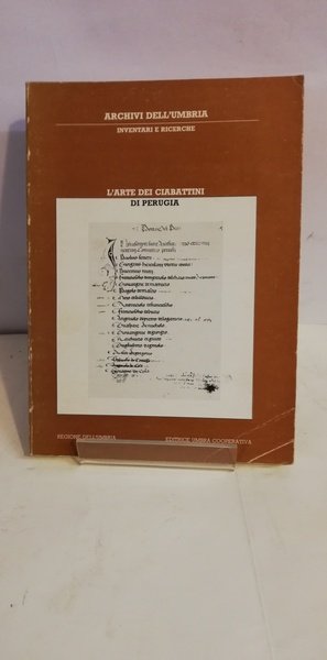 L'ARTE DEI CIABATTINI DI PERUGIA.