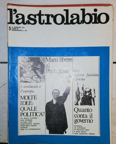 L'ASTROLABIO. ANNO 1971, 18 NUMERI.