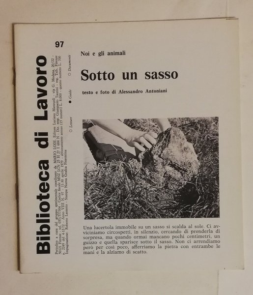 BIBLIOTECA DI LAVORO. N. 97 (11 Aprile – 30 Aprile …