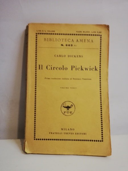 IL CIRCOLO PICKWICK - VOL. 3.