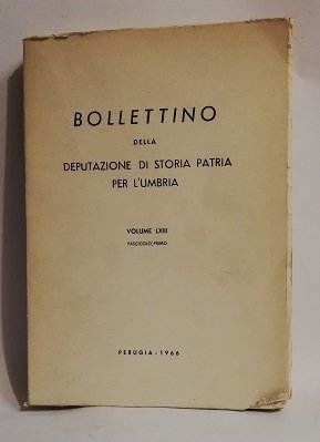 BOLLETTINO. VOLUME LXIII. 1966 FASCILO PRIMO.