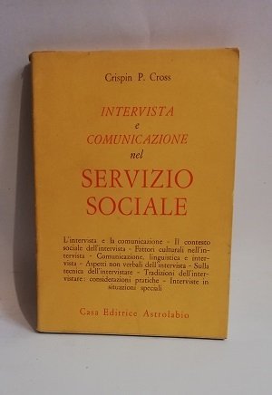 INTERVISTA E COMUNICAZIONE NEL SERVIZIO SOCIALE.