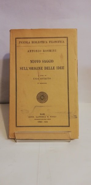 NUOVO SAGGIO SULLE ORIGINI DELLE IDEE
