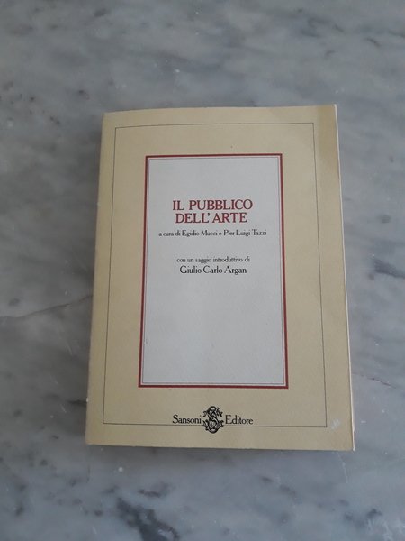 IL PUBBLICO DELL’ARTE.