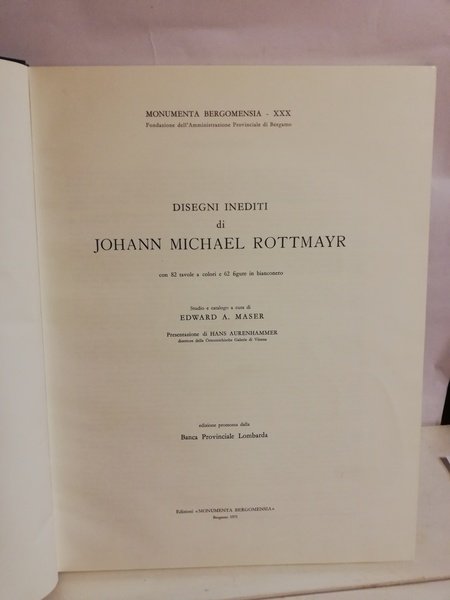 J. M. ROTTMAYR - DISEGNI INEDITI.