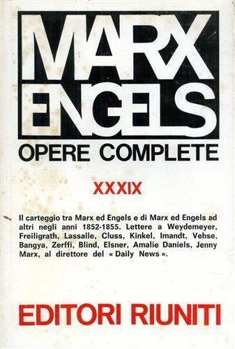 OPERE. XXXIX. LETTERE. 1852 - 1855.