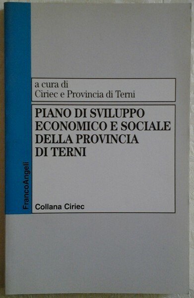 PIANO DI SVILUPPO ECONOMICO E SOCIALE DELLA PROVINCIA DI TERNI.