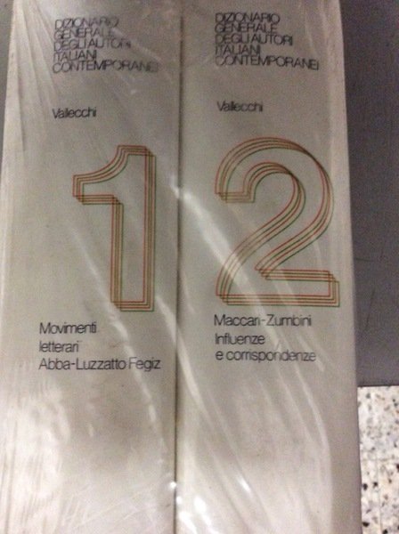 DIZIONARIO GENERALE DEGLI AUTORI ITALIANI CONTEMPORANEI. 2 Volumi.