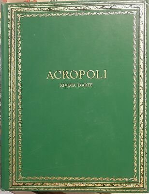 ACROPOLI : RIVISTA D'ARTE. 1960-61. ANNO I.