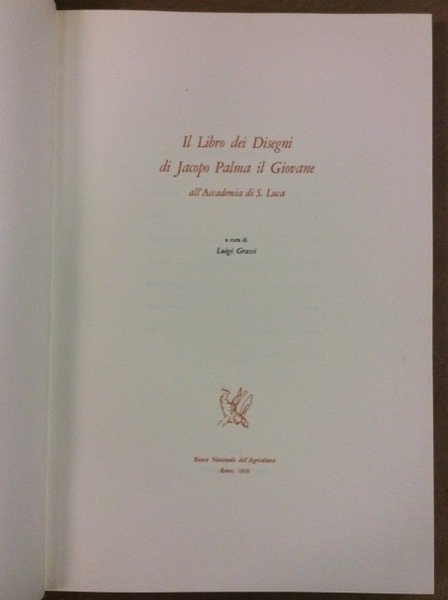 IL LIBRO DEI DISEGNI DI JACOPO PALMA IL GIOVANE. - …