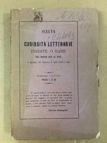 CRONICA DEGLI IMPERATORI ROMANI. - Tratto da un Codice della …