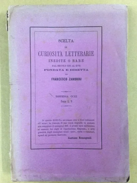 QUATTRO POEMETTI SACRI DEI SECOLI XIV E XV. - Scelta …